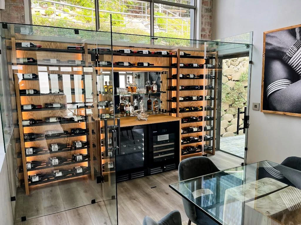 custom glass wine rooms